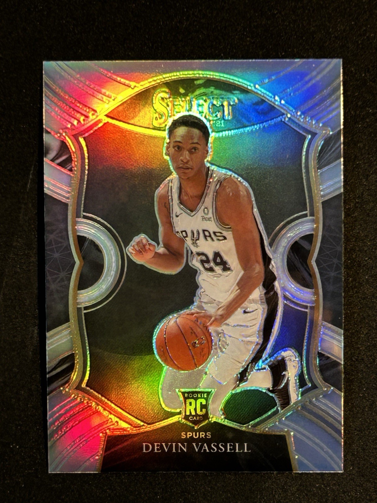 Devin Vassell Concourse Silver Prizm Rookie 2020-21 Panini Select RC #71 Spurs
