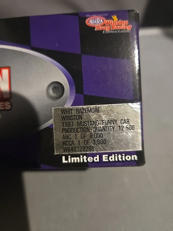 Action Platinum Series Whit Bazemore Winston 1998 Mustang Funny Car 1:64 - Image 2 of 4