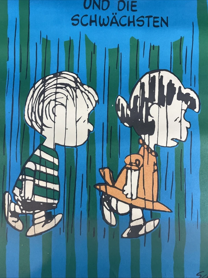 Vintage Poster Filmplakat Filmposter Snoopy Peanuts Schulz Film 70er Rarität - Bild 3 von 4