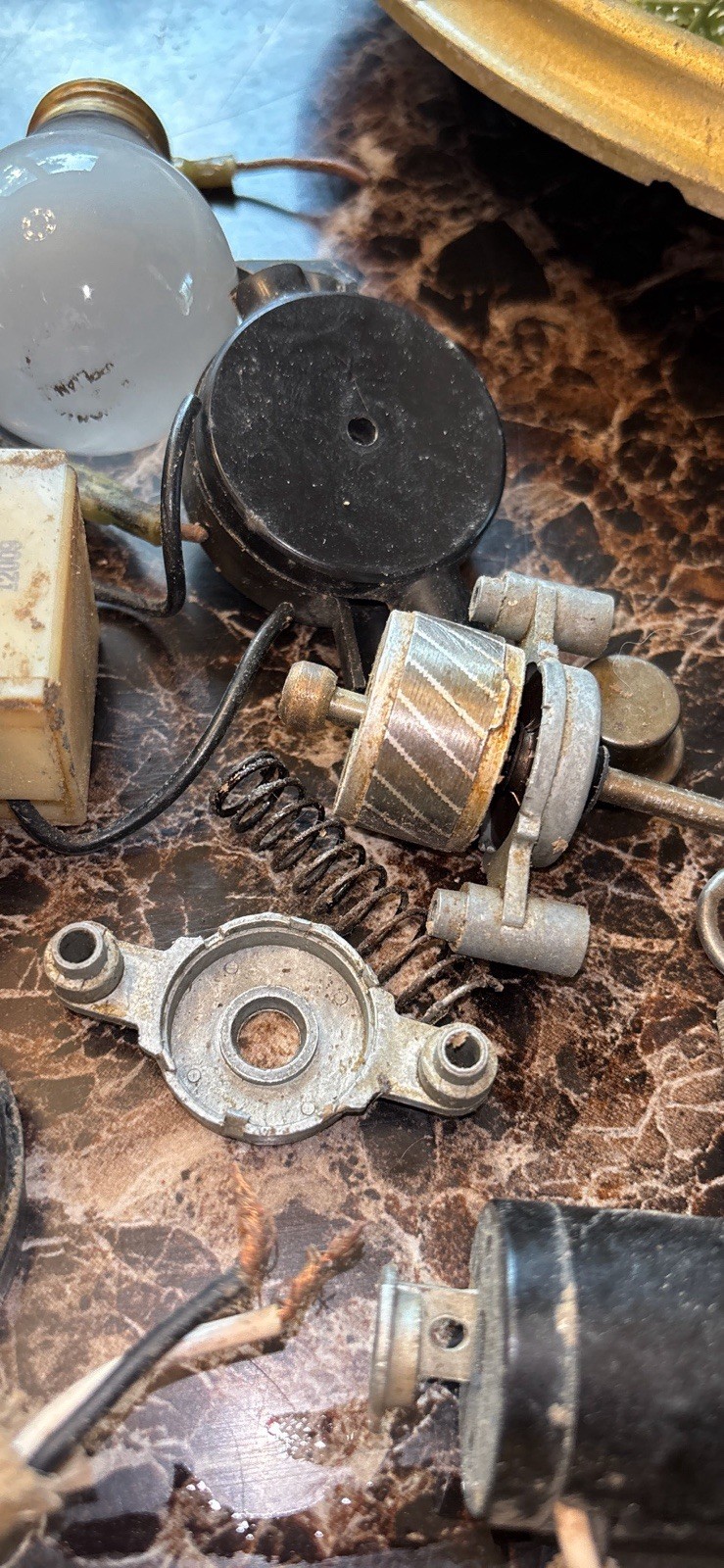 Lot Of *PARTS ONLY* For Vtg 1970s Creators Inc. Mineral Oil RAIN LAMP Light