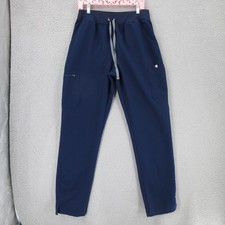 Figs Women  s Size Large Tall Navy High Waisted Skinny Yola Scrub Pants