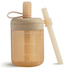 Silicone Toddler Sippy Cup Training Cup with Straw Lid  BPA-Free Drop-Proof ...
