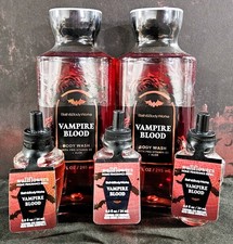 Bath Body Works Vampire Blood Lot Halloween Body Wash Wallflower Refills