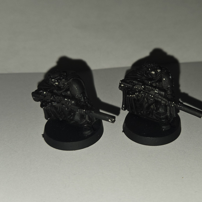 Games Workshop Warhammer 40K Space Marines Scout W/ Sniper Rifle GW 1992 METAL