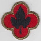 WW2 US Army 43rd Infantry Division Patch Insignia Military OD Border Green Back