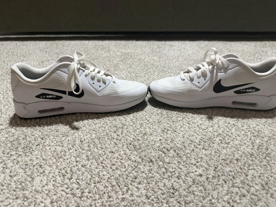 Nike Air Max 90 G Men's Golf Shoes White/Black, Size 10.5, Cushioned, Spikeless - Image 3 of 4