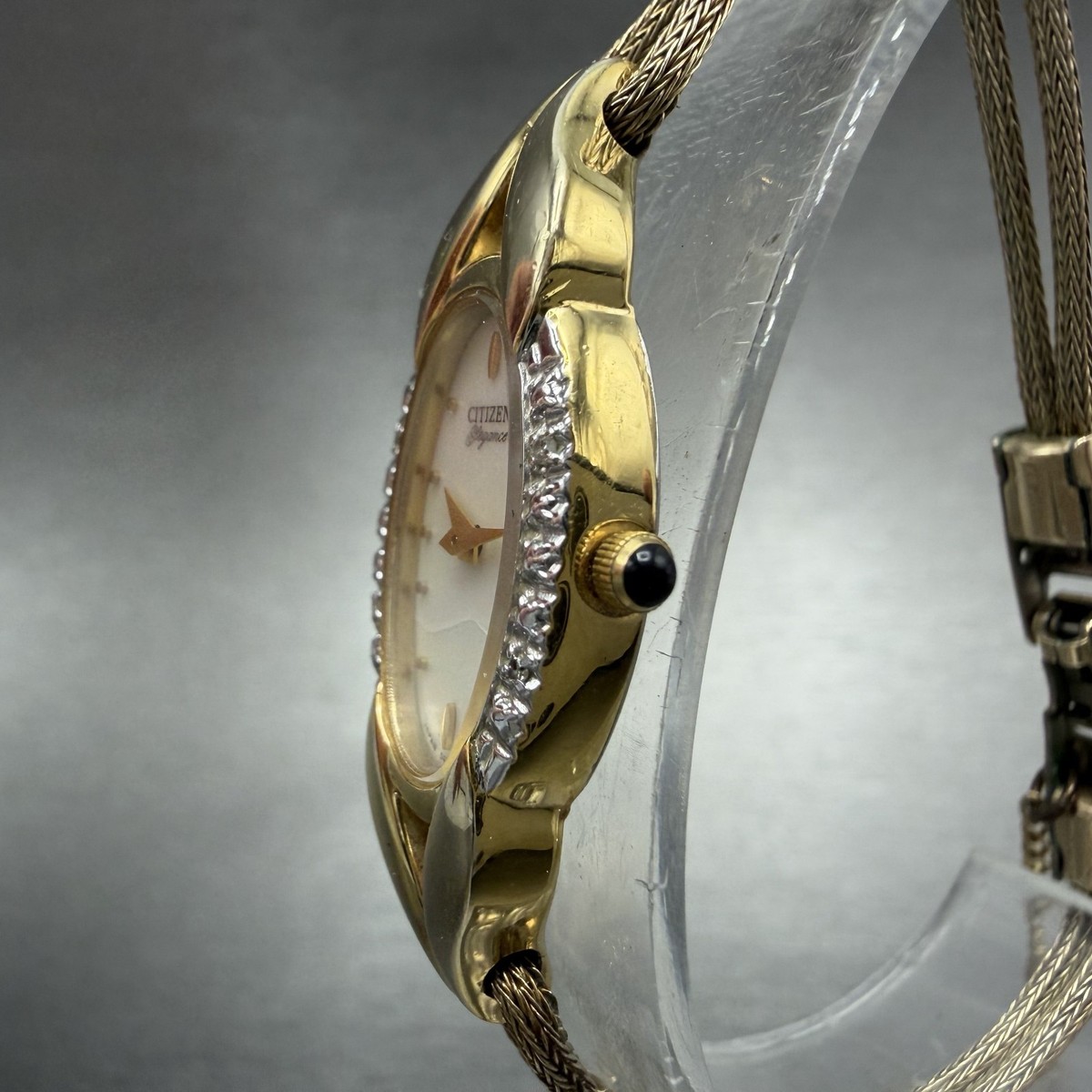 Citizen Elegance Ladies Watch Vintage Polished Stainless Bracelet White Dial New Citizen Elegance White Dial SS Women main image 2