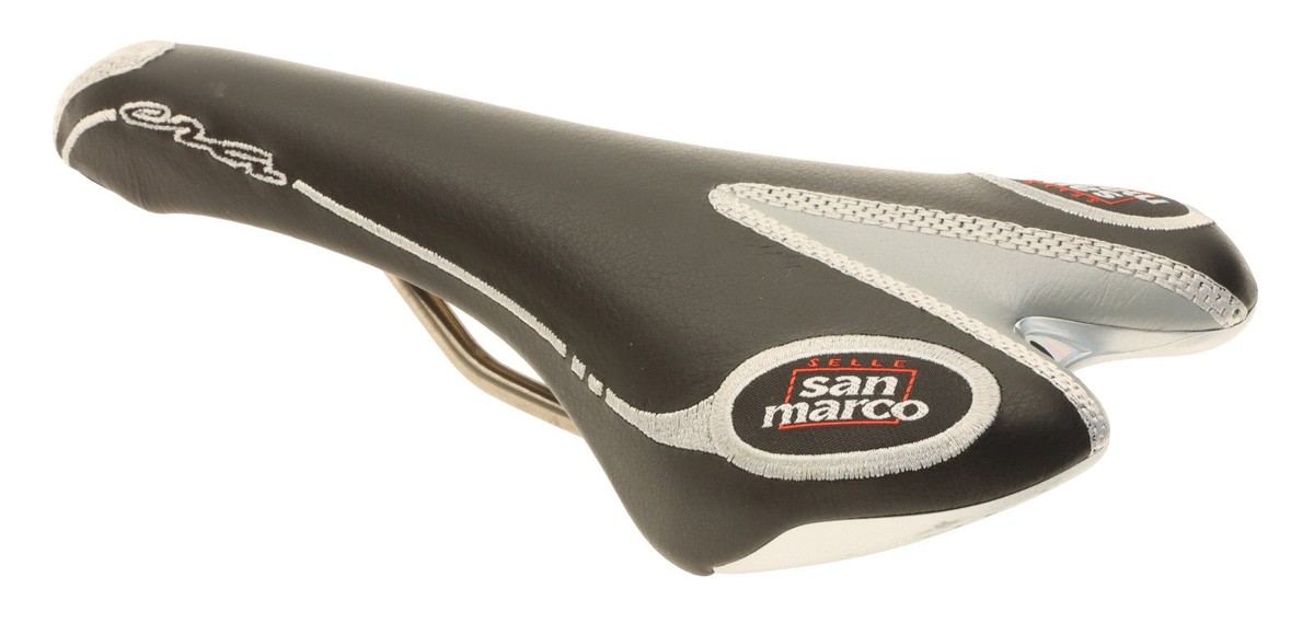 Selle San Marco Era Pro Saddle Titanium Rails Black Leather 2000