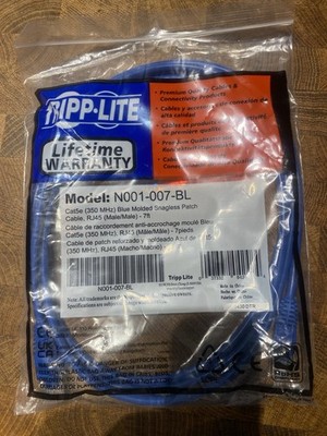 Tripp Lite Cat5e Cable RJ45 Male to Male 350MHz Snagless Molded