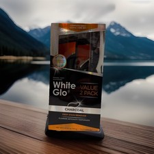White Glo Toothpaste Charcoal Activated Deep Stain Remover Value Pack 2x5.2 oz. 1.25 per gallon