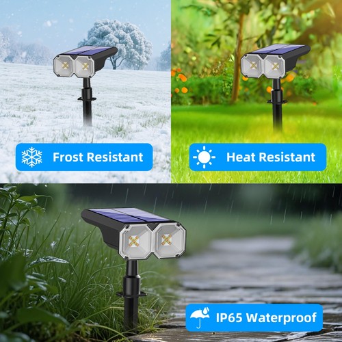 Solar Powered Garden Yard Spot Solar Lights for Christmas Outside Landscape- 4PC - Picture 6 of 11