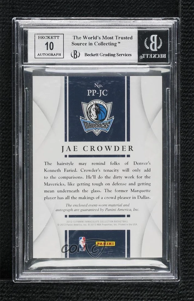 2012-13 Immaculate Chinese Red /25 Jae Crowder BGS 8.5 RPA Rookie Patch Auto RC - Image 2 of 2