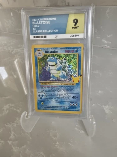 Ace 9 Mint OC Blastoise Holo 2/102 2021 Pokemon Celebrations