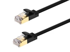 SlimRun Cat6A Ethernet Patch Cable RJ45 Stranded STP Copper Wire 36AWG 10' Black