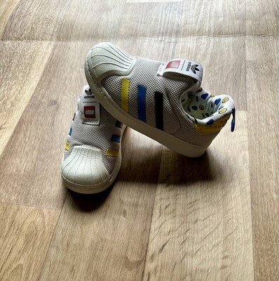 Adidas Superstar 360 X Lego Kleinkind Größe 4 guter gebrauchter Zustand