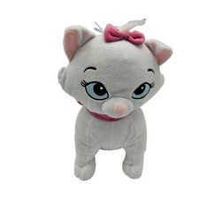Disney Store The Aristocats Marie 11 in Plush White Cat Pink Bow Blue Soft Eyes