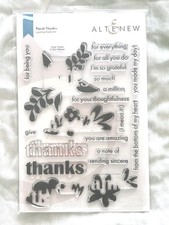 Altenew FLORAL THANKS Stamp Set For Layering- Gently Used