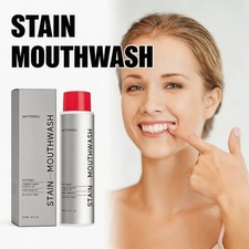 Smile Stain Whitening Mouthwash, Peroxide Rinse, Gunk Removing Mouthwash