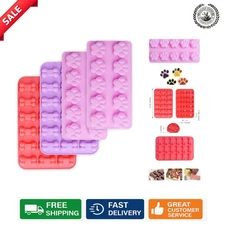 BPA-Free Silicone Molds Set - Create Paw & Bone Shaped Treats with Ease