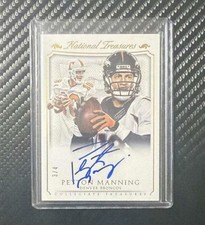 2015 Panini National Treasures PEYTON MANNING Auto /4 Collegiate Treasures RARE