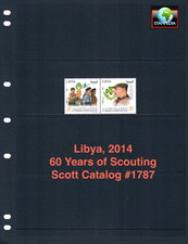 $19.00 Scott Value - 2014 LIBYA Scouts Scouting (hard to find) CV MNH NH UMM