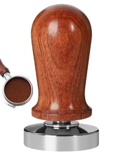 51mm Espresso Coffee Tamper Spring-loaded Hand Tamper with Flat Steel Base