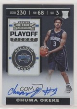 2019 Contenders Rookie Photo Variation Playoff Ticket /99 Chuma Okeke Auto 01x5