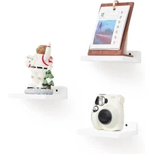 Small Floating Shelf 5x6 Inch Display Ledge Wall Shelf Rustic Wood Mini Shelf