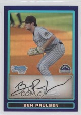 2009 Bowman Draft Prospects Chrome Purple Refractor Ben Paulsen #BDPP22 0i0