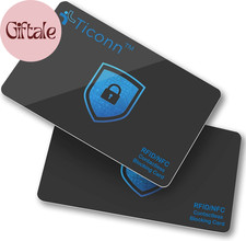 RFID Blocking Cards - 2 Pack, Premium Contactless NFC Debit Credit Card Passport