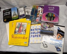 Lot Of Watercolor And Oil Art Supplies