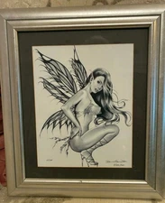 Signed & numbered 2/100 Fairy print by Dana Hamilton 33 x 38 cm 