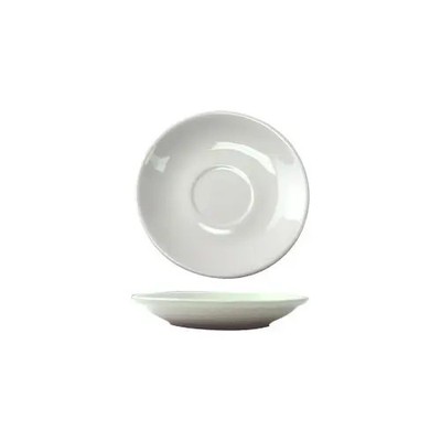Dover European White 4-3/4'' Diameter Porcelain A.D. Saucer