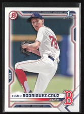 2021 Bowman Draft Elmer Rodriguez-Cruz #BD-37 Boston Red Sox