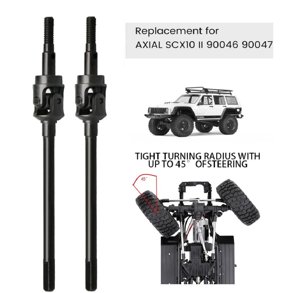 Upgrade Front Axle CVD Drive Shaft For Axial SCX10 II 90046 90047 RC Car