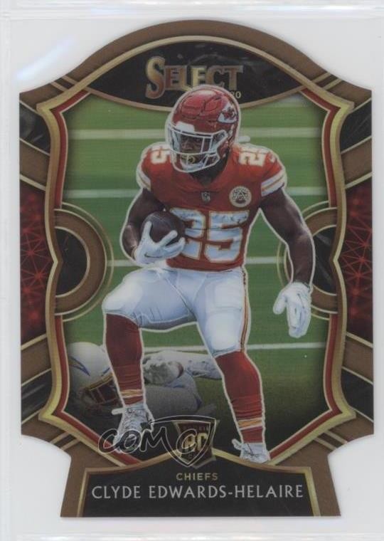 2020 Select Concourse Copper Prizm Die-Cut /355 Clyde Edwards-Helaire #54 0t6a