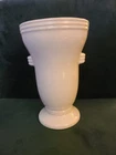 Vintage Large White McCoy Pottery Vase Marked