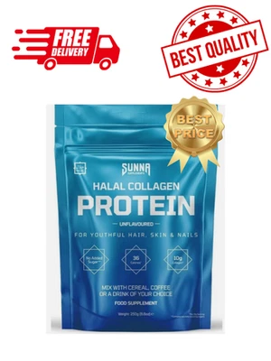Sunna Supplements Halal Collagen Protein Powder 250g Unflavored