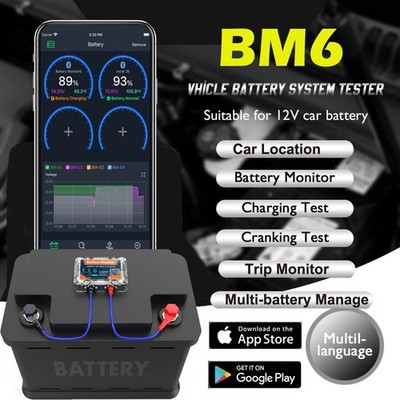 Quicklynks 12V Tester batteria BT2000 Bluetooths 4.0 Tester Tester batteria per
