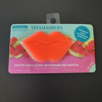 Vitamasques Phyto-Collagen Watermelon Repair Hydrogel Lip Mask Vegan Friendly