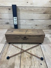 Timber Drum Co. - Slit Tongue Log Drum W/Mallets - Hand Made In USA - Ash/Oak