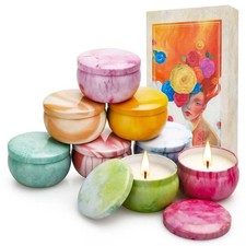Candles, 8 Pack Artistic Floral & Fruity Candle Gift Set for Women, Paris-Ins...
