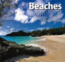 2026 Beaches 16-month (Sept 2025 through Dec 2026) 12"x12" Wall Calendar