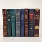 Lot Of 8 LDS Church Employee Gift Leather Books, Mormon, Kimball Hinckley Monson