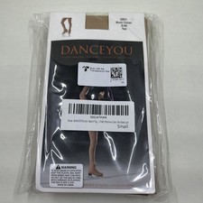 DANCEYOU Ice Skating Boot Cover Tights Tan S-M Figure Skate 2801