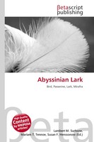 Lambert M. Surhone (U. A.) | Abyssinian Lark | Taschenbuch | Englisch (2026)