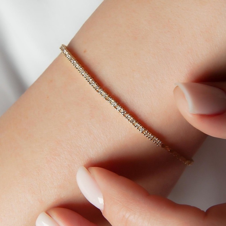 Designer Round Cut Diamond Bracelet 14k Rose Gold E F VVS2 Lab Grown 1.50 Carat