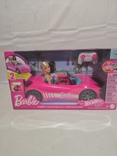 Hot Wheels Barbie RC Convertible Car with 2 Barbie Dolls