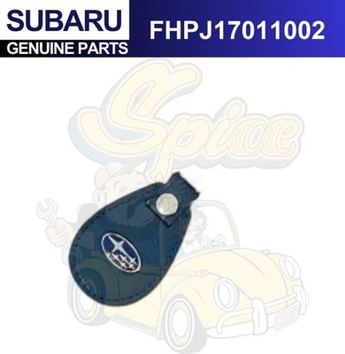 Subaru Schlüsselanhänger Echtleder rund sechs Sterne Emblem Logo FHPJ17011002