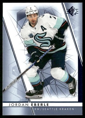 Jordan Eberle 2022-23 SP Authentic Blue #7 Seattle Kraken